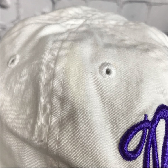 Nike Just Do It Purple Embroidered Logo Kids White Fitted Hat Size 4-6x - Picture 9 of 9